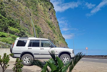 Água D'Alto waterfall on the north coast