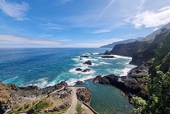 Poça das Lesmas seen from above