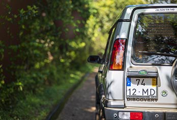 A levada (water channel) in Funduras off-road